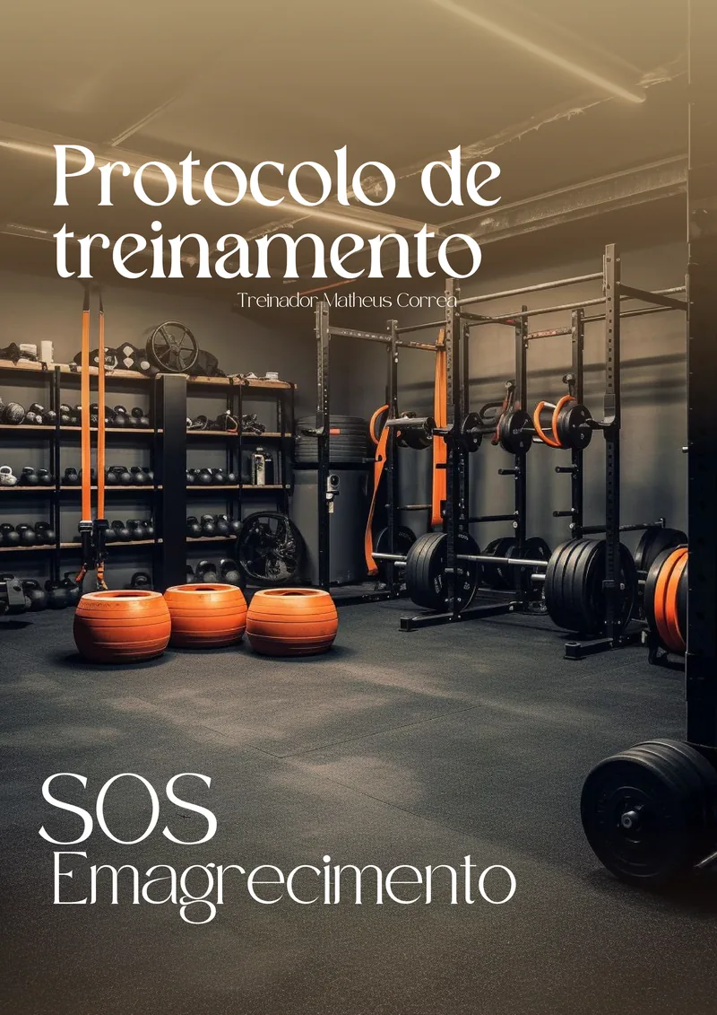 Capa do Protocolo de Treinamento, material com 12 páginas e 9 treinos